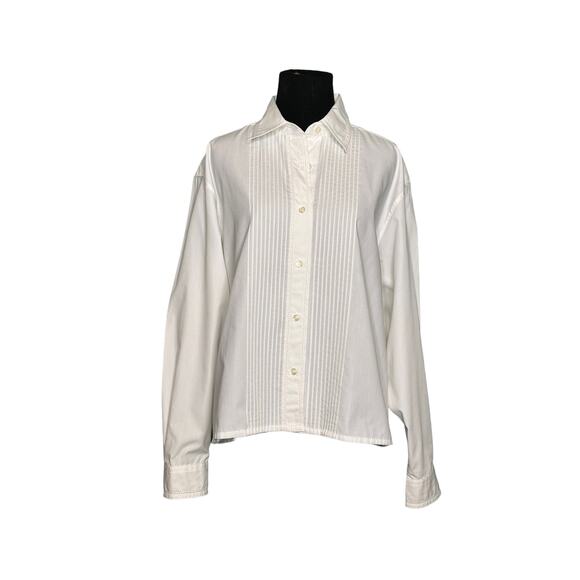 JoS A Banks white blouse size 14 - Picture 4 of 9